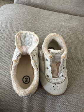kangaROOS Cream/White Toddler Athletic Sneakers